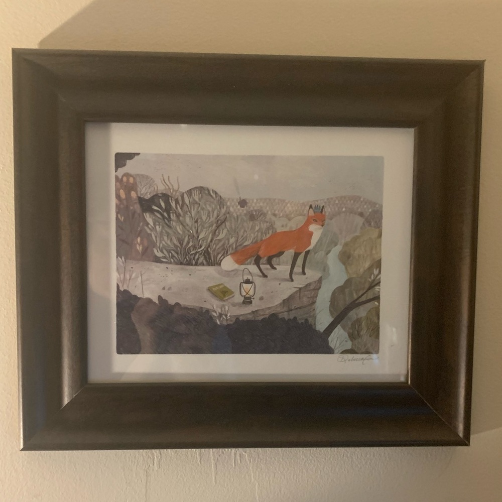 SET OF 2 Pretty Watercolor Paintings Framed